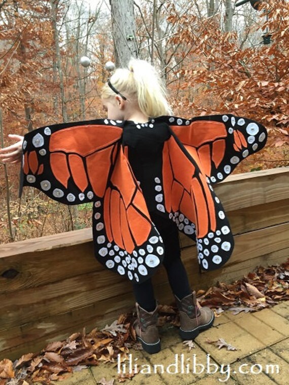 Items similar to Monarch Butterfly Costume Dress Up Wings for Children on Etsy