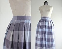 Popular items for gray plaid skirt on Etsy