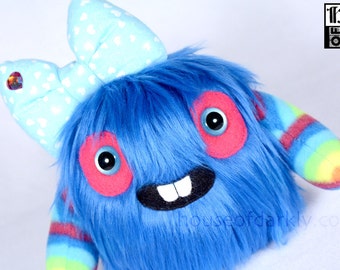 Items similar to Mackie the MonsterFriend unique furry monster plush ...