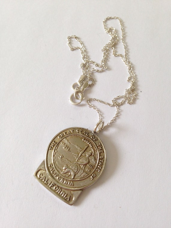 California Necklace California Spoon Necklace Spoon Jewelry