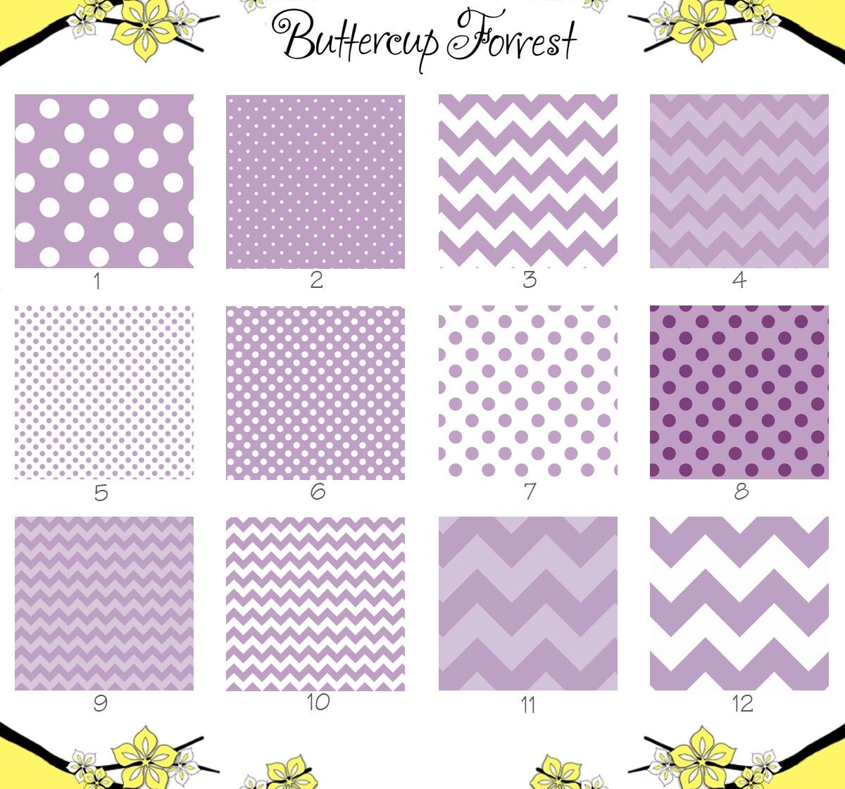 Crib Sheet purple lavender white polka dot by ButtercupForrest
