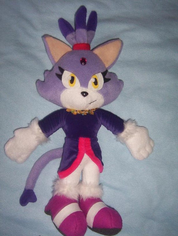 Blaze the Cat 15 inch custom plush Sonic the hedgehog