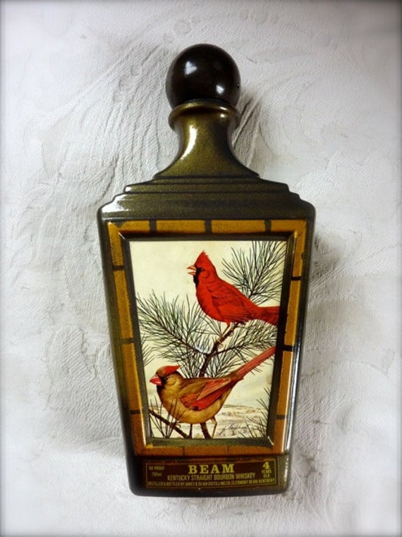 Vintage Jim Beam Decanter Collectible J Lockhart Cardinals