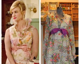 Betty Draper 70's Floral Maxi Dress