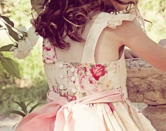Bow Peep Party Dress PDF Sewing Pattern by Ainslee Fox for little girls size 1-12