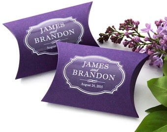 CLEAR PERSONALIZED WEDDING FAVOR STICKERS  Perfect for decorating favor boxes