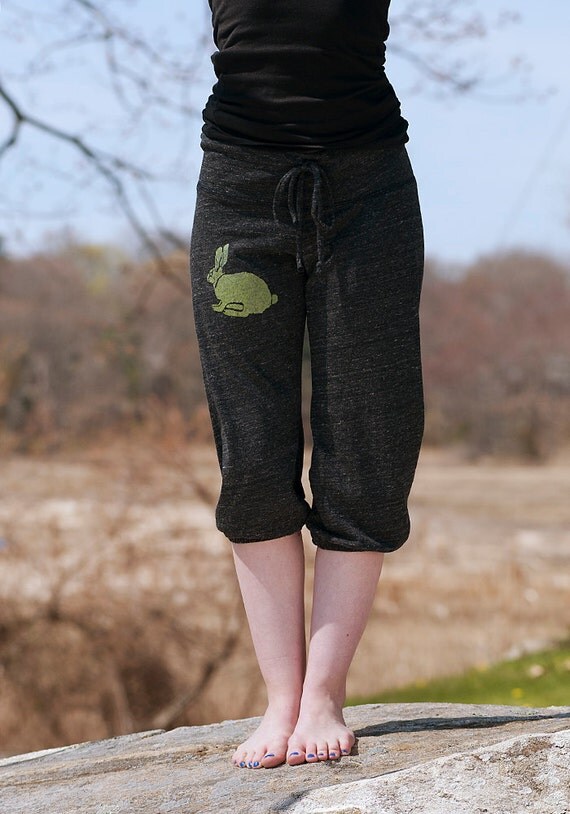 oh my Rabbit Pants Easter Gift Cropped Pants by nicandthenewfie