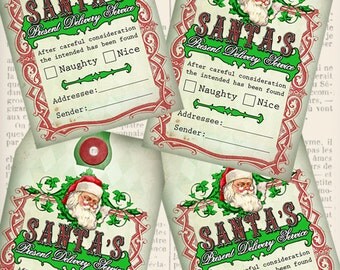 Christmas Tags Naughty Nice Tags printable by VectoriaDesigns