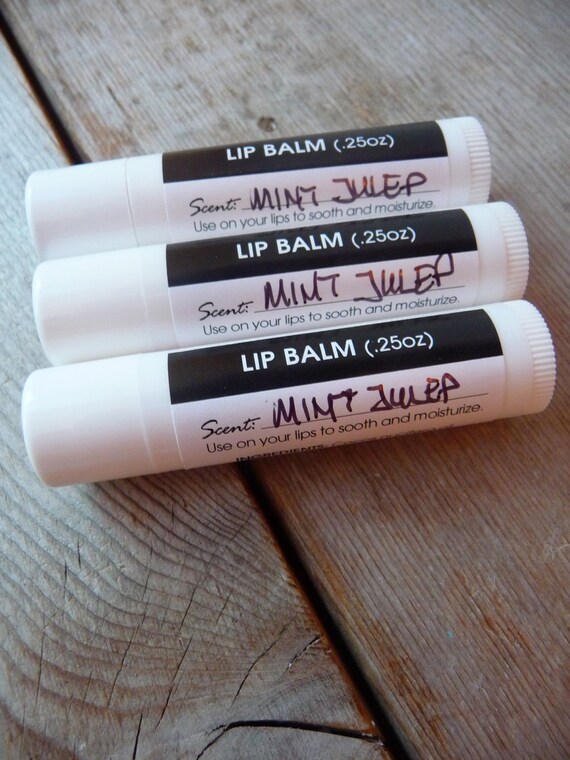 Mint julep lip balm with soothing avocado oil