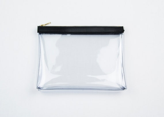 KATE Clear Clutch. Clear Makeup Bag. Clear by GiftShopBrooklyn