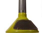 Mid Century Free Standing Ceramic Fireplace in Green Glaze by Condon-King