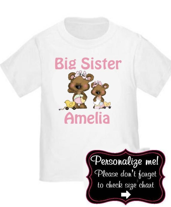 big sister bear shirt