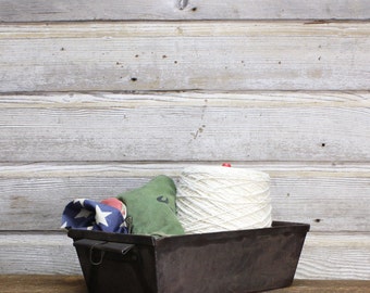 Vintage Industrial Storage Tray--Industrial Storage Bin