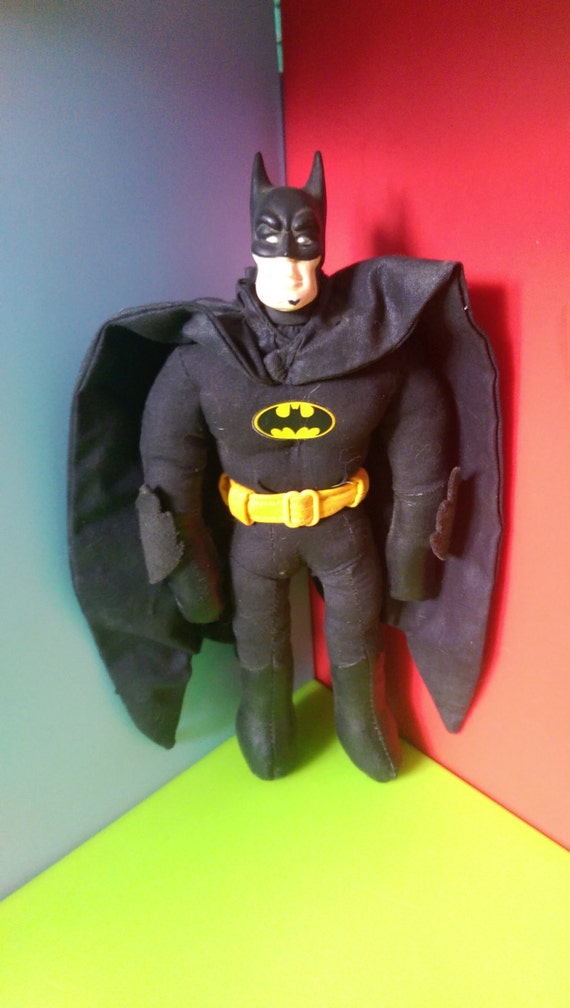 stuffed batman doll