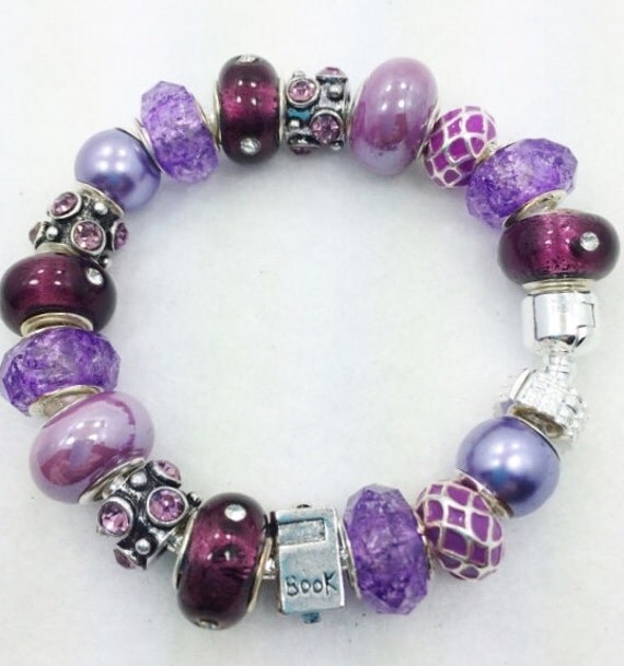 Book Reading Charm Bracelet