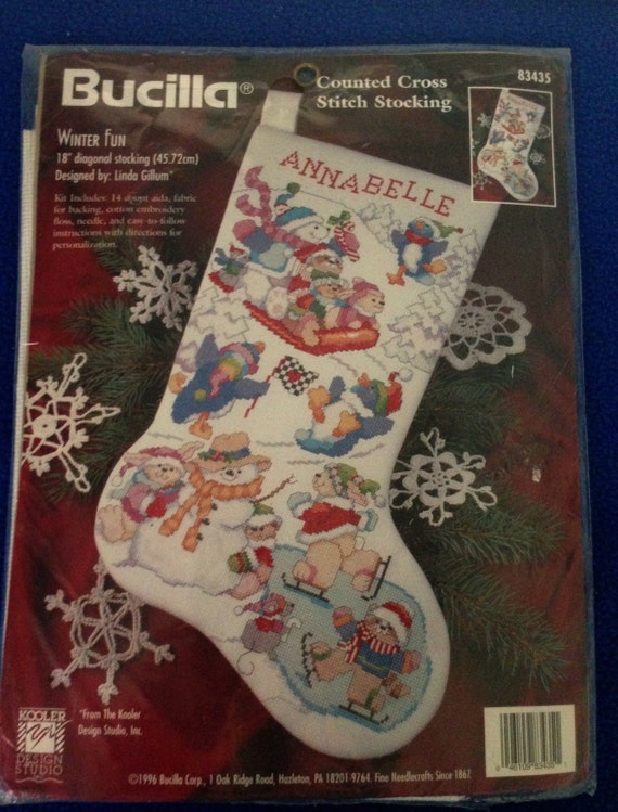 Bucilla 83435 Winter Fun Counted Cross Stitch by yourmamashouse