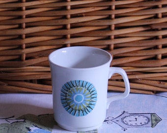 J & G Meakin Studio Coffee Cup in Iconic 1960's Aztec Design