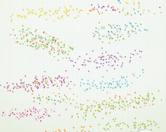 Confetti Clip Art - Candy Store - 12 Confetti Scatters - Personal Commercial Instant Download G7515