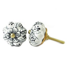 Weiße Keramik Knauf Knauf Schublade Abzieher einzigartige Kabinett