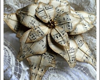 Music Sheet Poinsettia Tutorial
