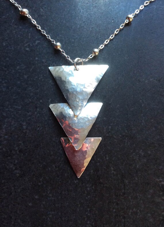 Items similar to Mens and Womens Silver Pendant Necklace on Etsy