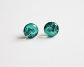 10 mm small studs, small stud earrings, tiny studs, turquoise stud earrings, turquoise studs, turquoise earrings, swirly, geometric 10 mm small studs, small stud earrings, tiny studs, turquoise stud earrings, turquoise studs, turquoise earrings, swirly, geometric