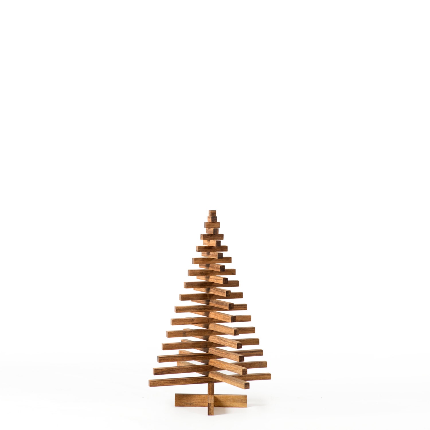 Wooden bamboo Christmas tree