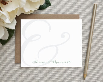 Personalized Stationery. Personalized Couples Stationery. Stationary / Note Cards / Notecards. Wedding Thank You Notes. Wedding. Ampersand.
