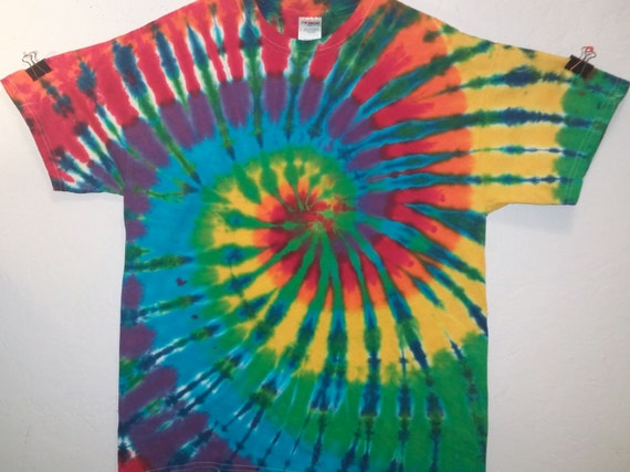Items similar to Tie Dye Jungle Spiral T-Shirt! on Etsy