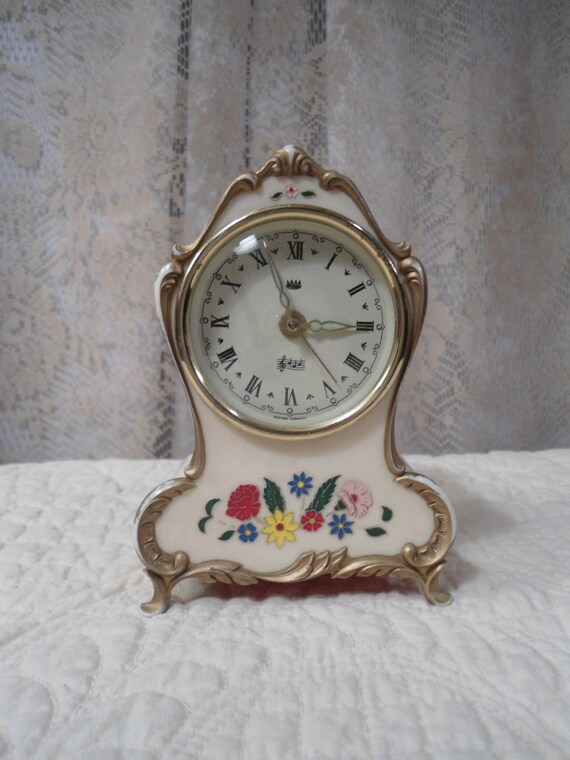 Vintage Wind Up Alarm Clock Swiss Musical by LandofBridget on Etsy