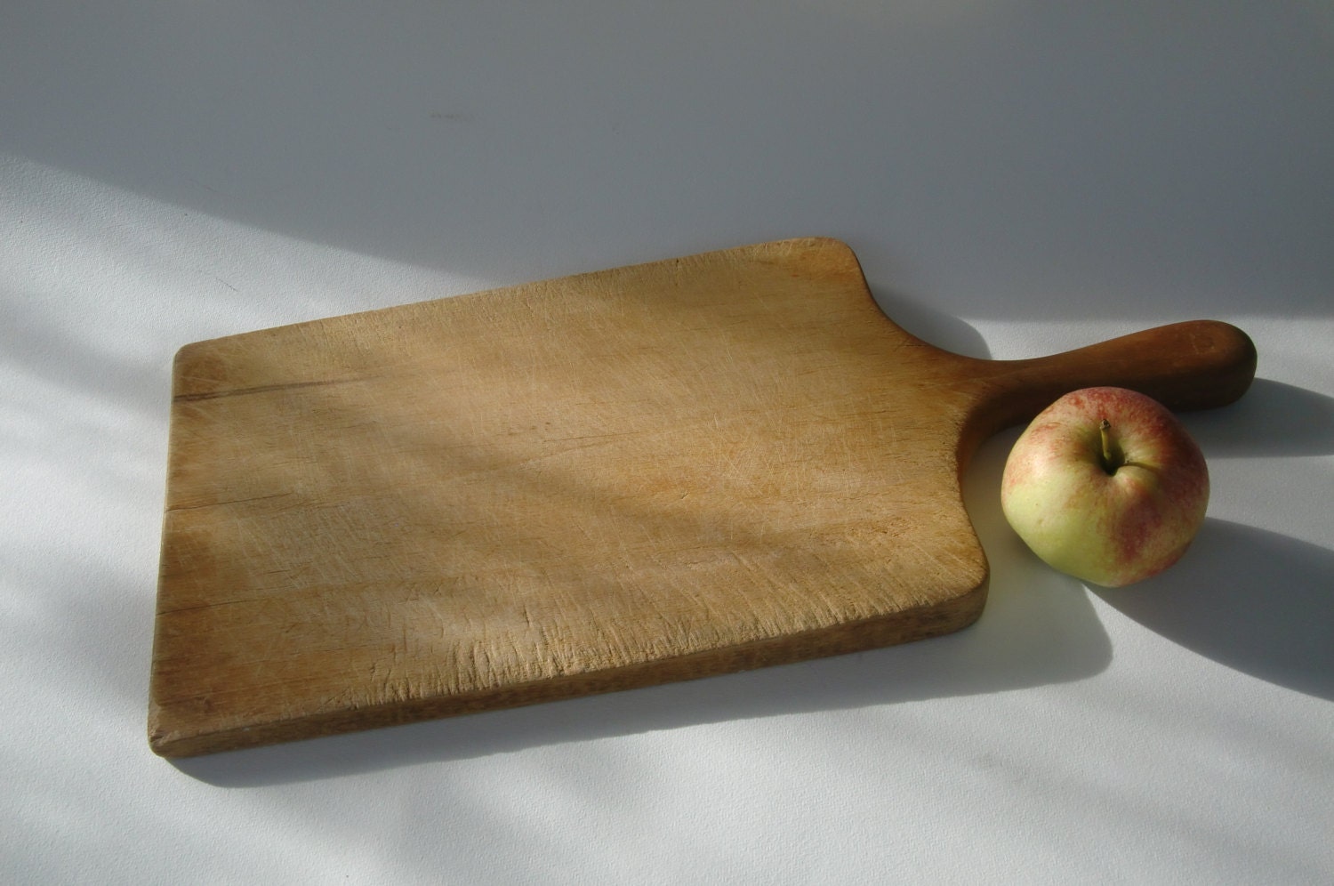 Vintage French Wood Chopping Board, Kitchen Cutting Board, French Bread