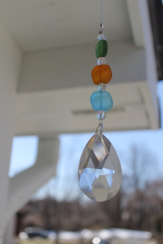 Upcycled Vintage Crystal Suncatcher