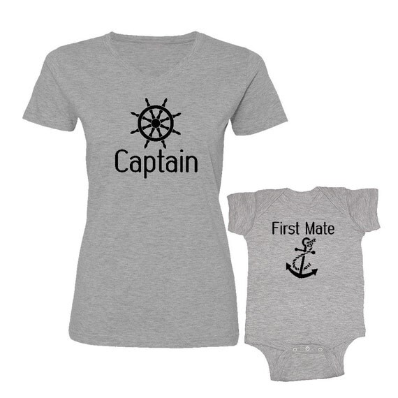 captain and first mate t shirts