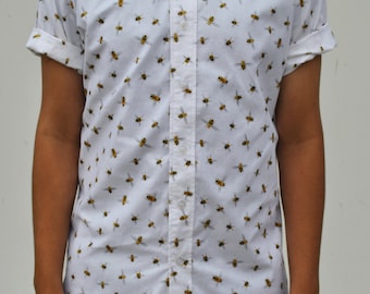 The Bees Knees Short Sleeve Button-Up Shirt