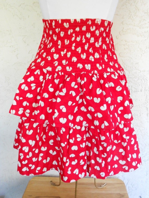 80s tiered skirt