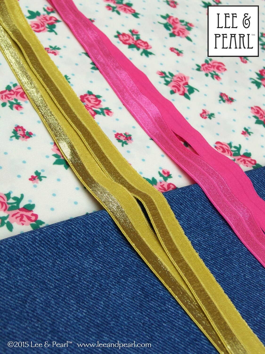 DENIM AND ROSES Swimsuit Fabric & Trim Kit for 18 Dolls