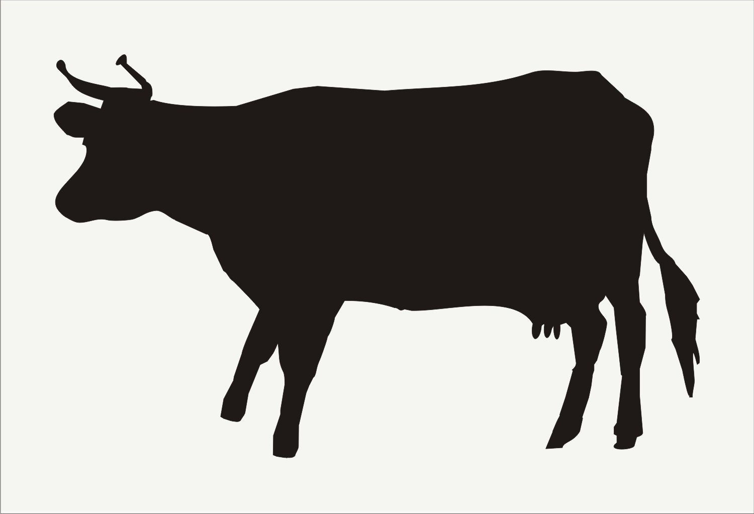 Cow Stencil Animal Stencils 5 sizes Available Create