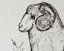 Popular items for rambouillet sheep on Etsy