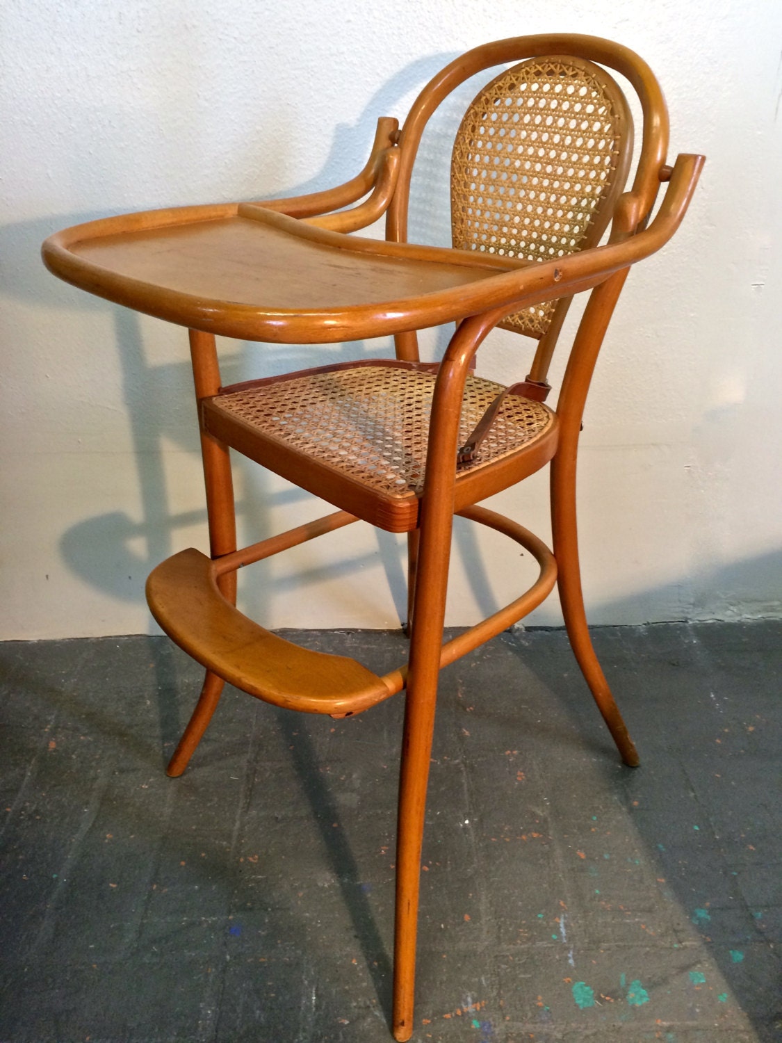 Thonet Bentwood Infant Baby Highchair with Original Cane ...