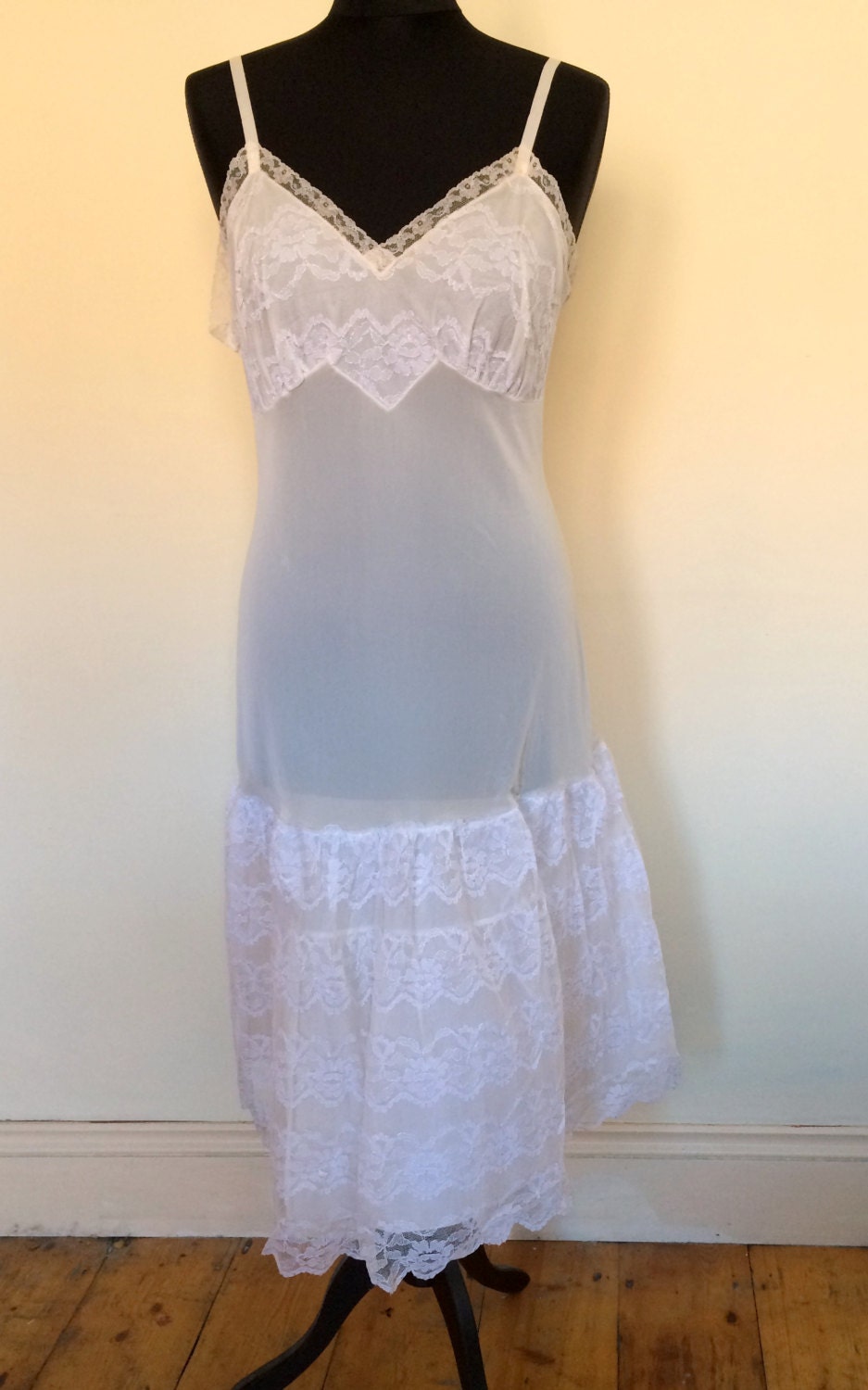 Vintage St Michael Marks And Spencer Under Slip/ by FoxFowweather