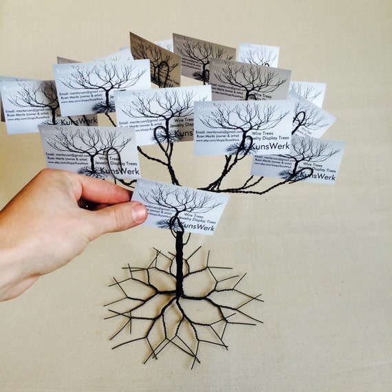 Wedding Wishing Tree Business Card Holder Display Stand