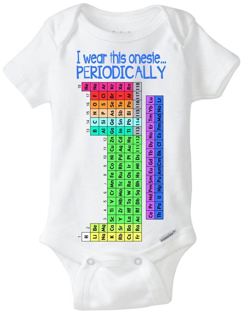 Funny Nerd Geek Science Onesie smart baby boy gift idea