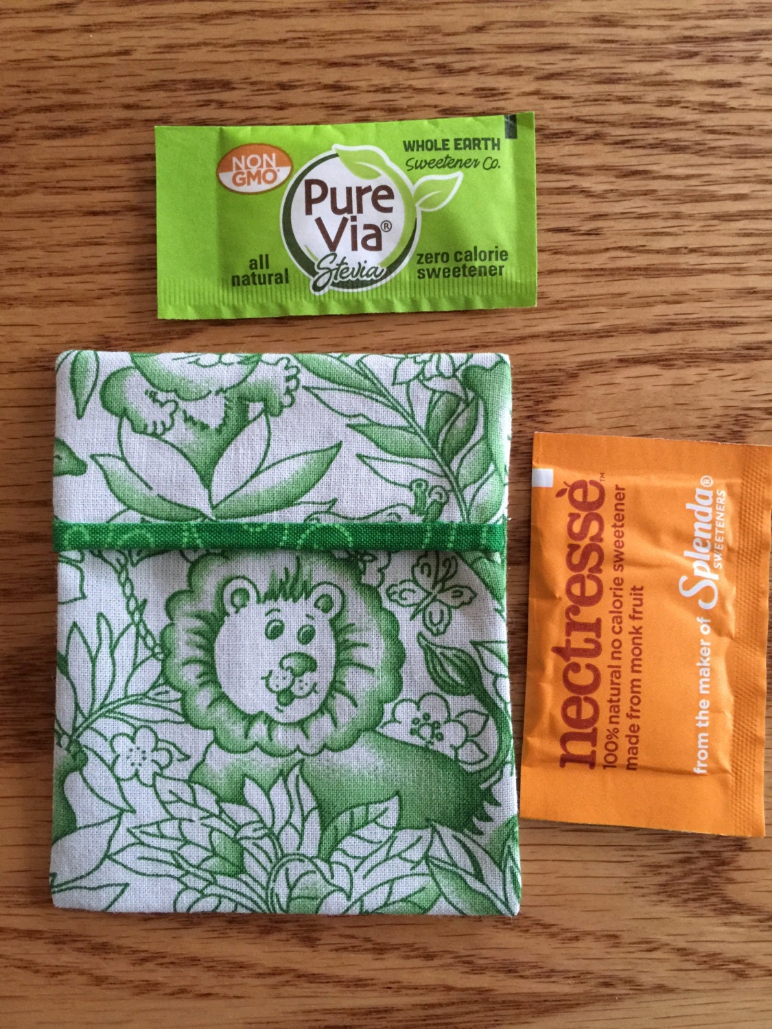 Sugar Packet Holder Travel Case for purse or pocket holder