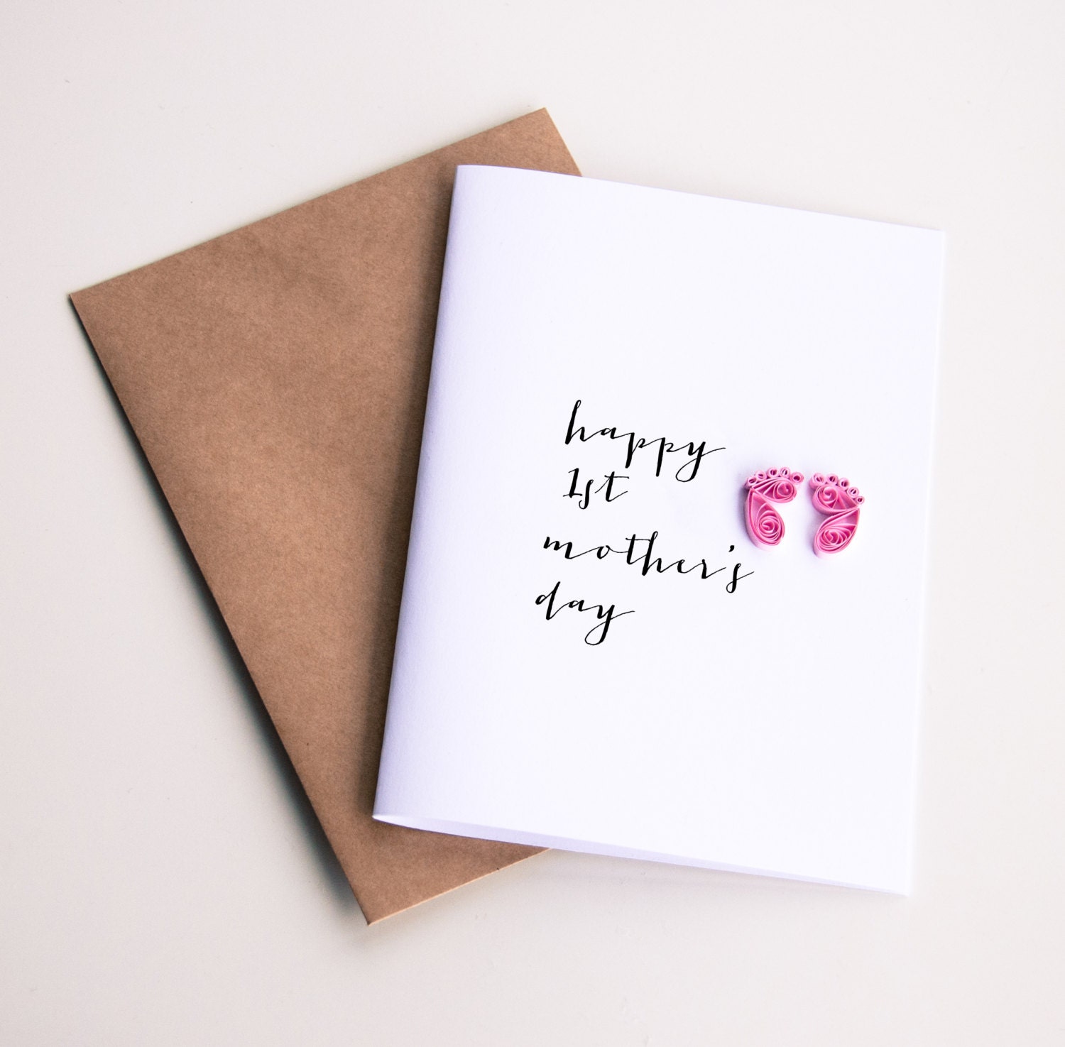 Mothers Day Card for New Mom Happy 1st Mother's Day Card