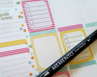 Fits Erin Condren, Planner Stickers, Full; Half and Header/Note Sticker, Kiss Cut, Calender Stickers, Life Planner Stickers, Scrapbooking