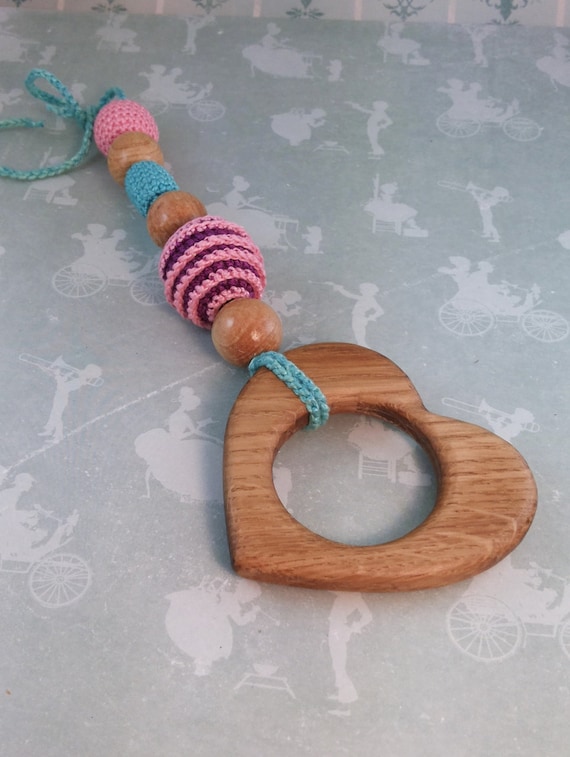 Natural Teether for baby teething toy Organic teethers Gift