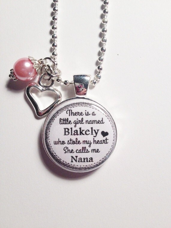 PERSONALIZED GRANDMA charm Necklace or by AnnmarieJewelryTree