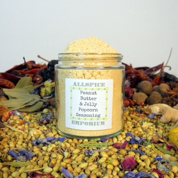 Peanut Butter & Jelly Gourmet Popcorn by ALLSPICEEMPORIUM on Etsy