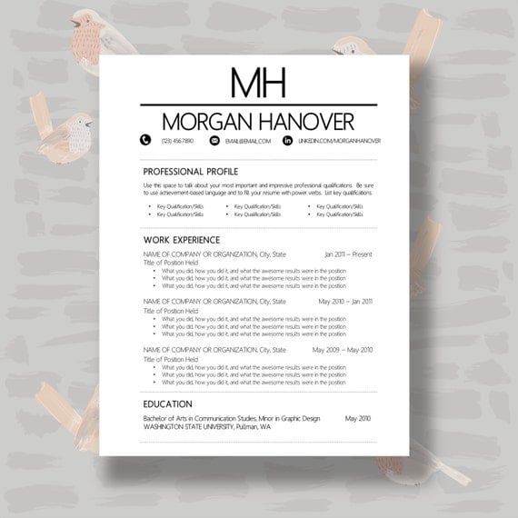 ... Cover Letter, Thank You, References + Unlimited Pages | Microsoft Word