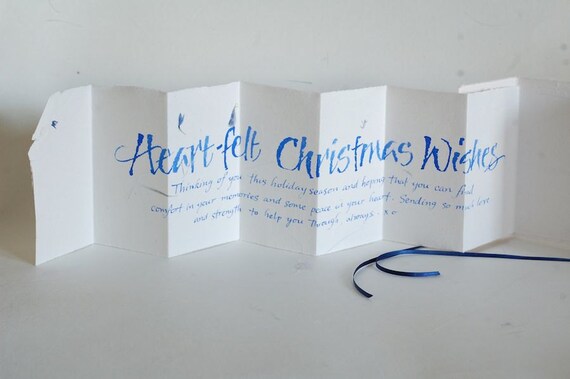 Items similar to Heart-felt Christmas Wishes, grief 